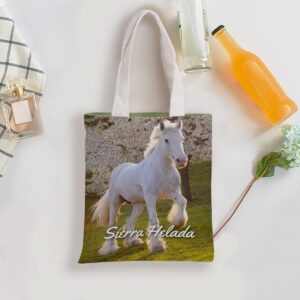 Canvas bag with horse